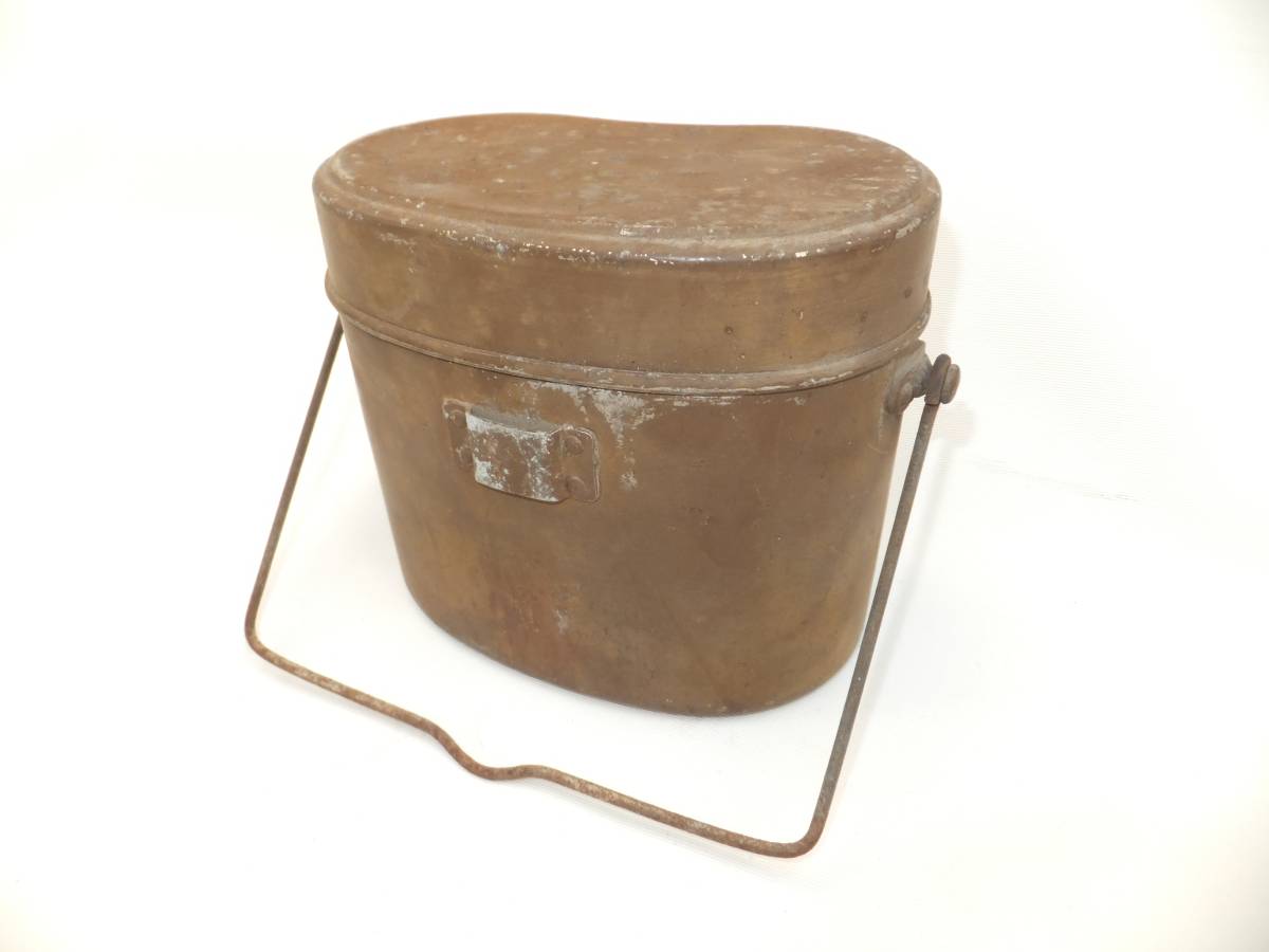 ★　 (実物) 戦時 日本軍 (中蓋付) 飯盒 昭16 揃い　★