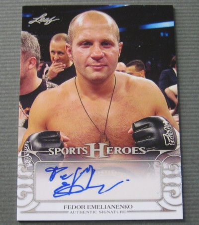 2016 LEAF エメリヤーエンコ・ヒョードル直筆サインカード 公式 アウトレット 通販 2016 LEAF MMA SPORTS HEROES Auto