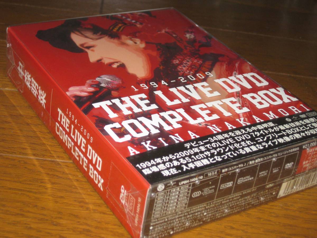 中森明菜・7DVD・「1994 - 2009 THE LIVE DVD COMPLETE BOX・AKINA