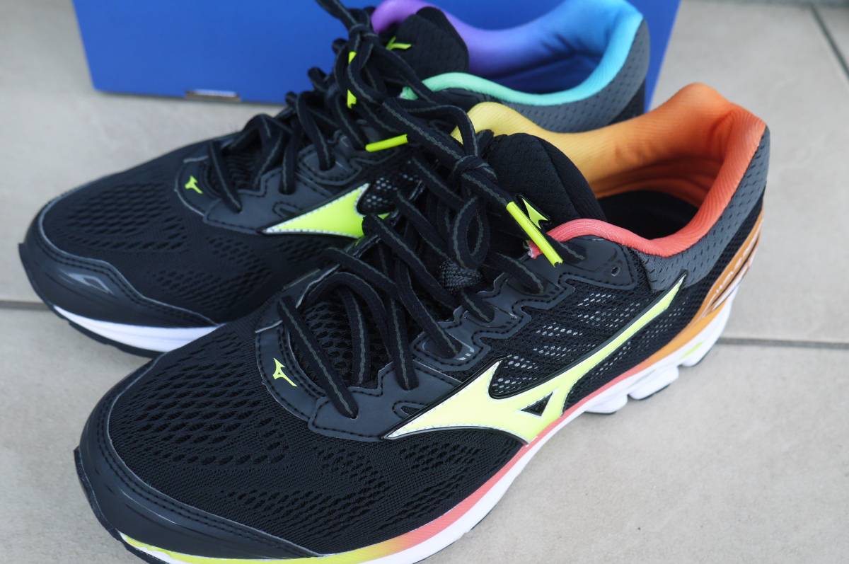 【新品】ミズノ　ウェーブライダー21　26.0cm　レインボー