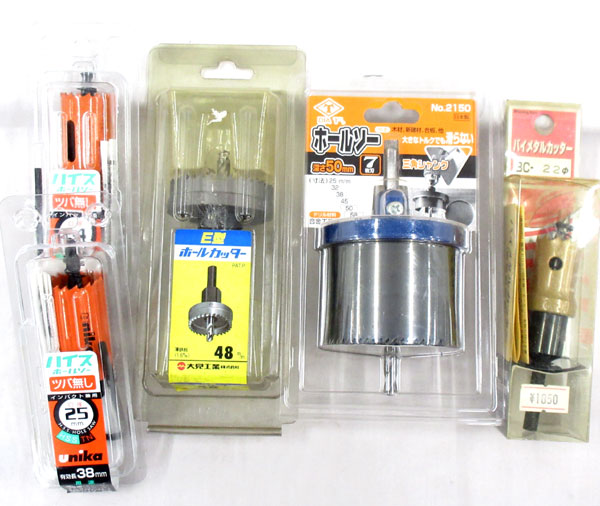 送料無料■sq826■ユニカ ハイスホールソー（ツバ無）等　5種　5点