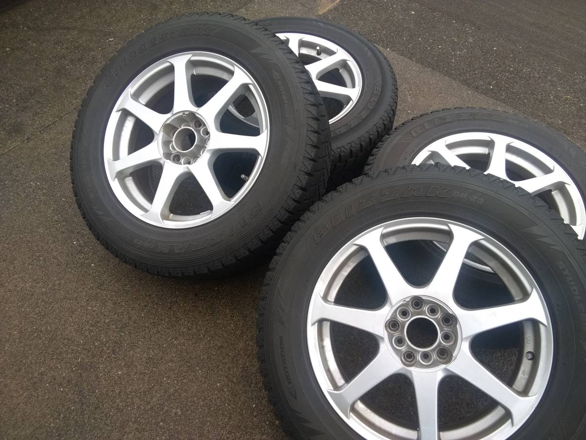 225⁄65R17 225/65R17〔6-7部山〕スタッドレス・アルミホイール4本