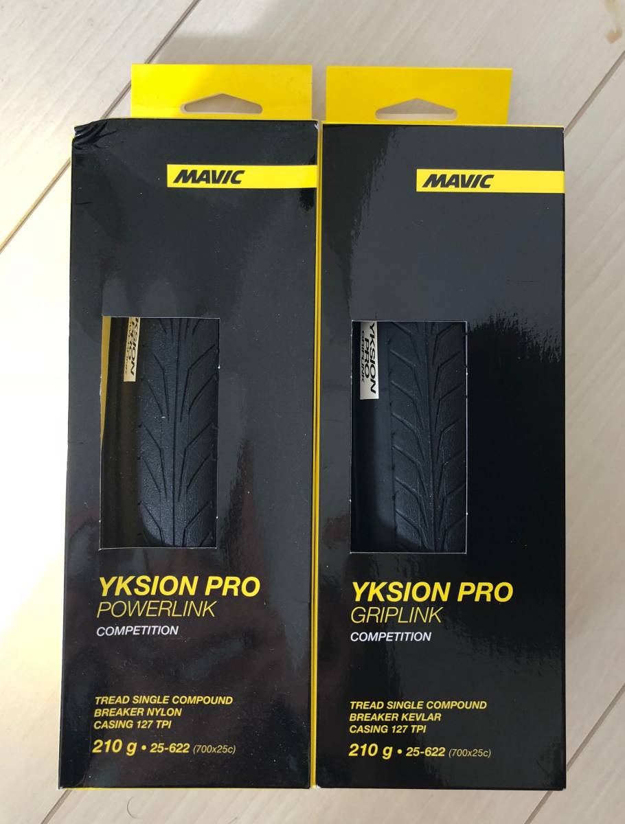 「新品」 MAVIC YKSION PRO 前後セット クリンチャー 700x25c マビック