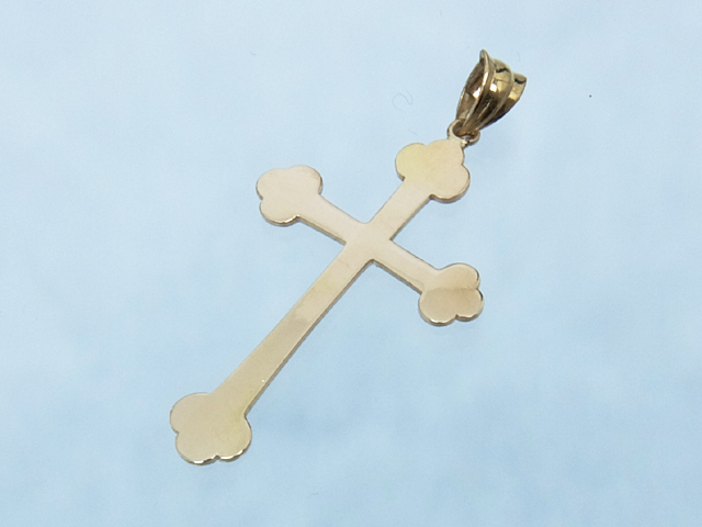K18（18金イエローゴールド）クロス・ペンダント（中古品）