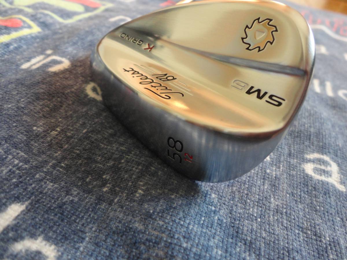 ★　人工芝上で試打のみ！タイトリスト ボーケイデザイン SM6ウェッジ ツアークローム　58-12-K　DG-S200　日本仕様　★