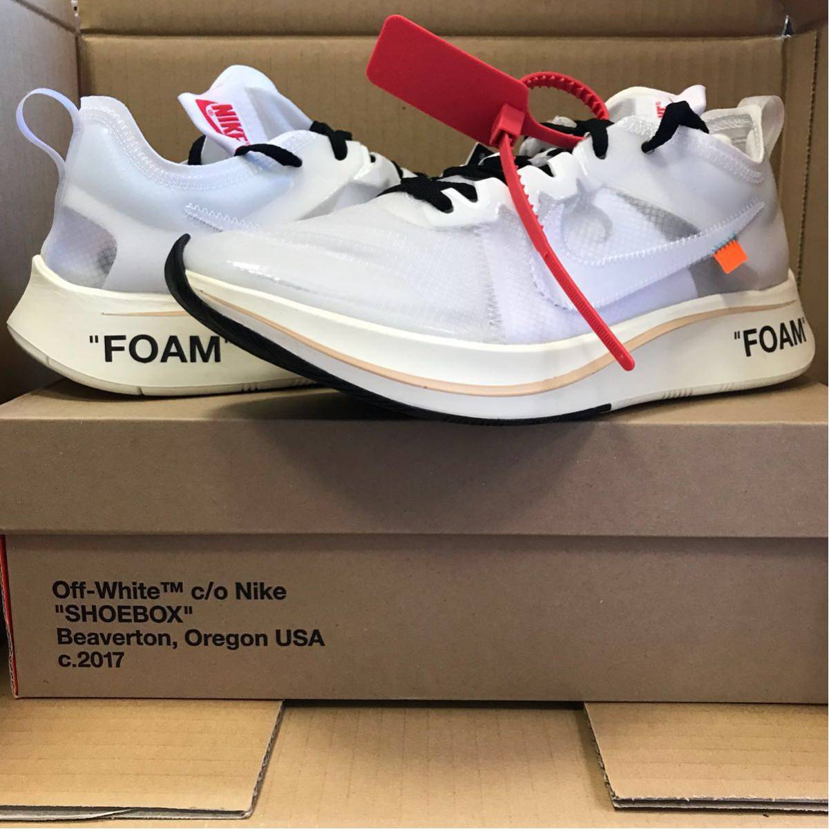 新品 国内正規品 27cm OFF WHITE NIKE ZOOM FLY オフホワイト ナイキ ズームフライ