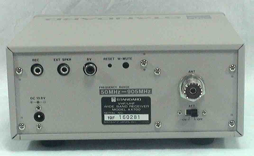 AX700 STANDARD スタンダード AX-700 受信機 50-905MHz20 50～905MHz