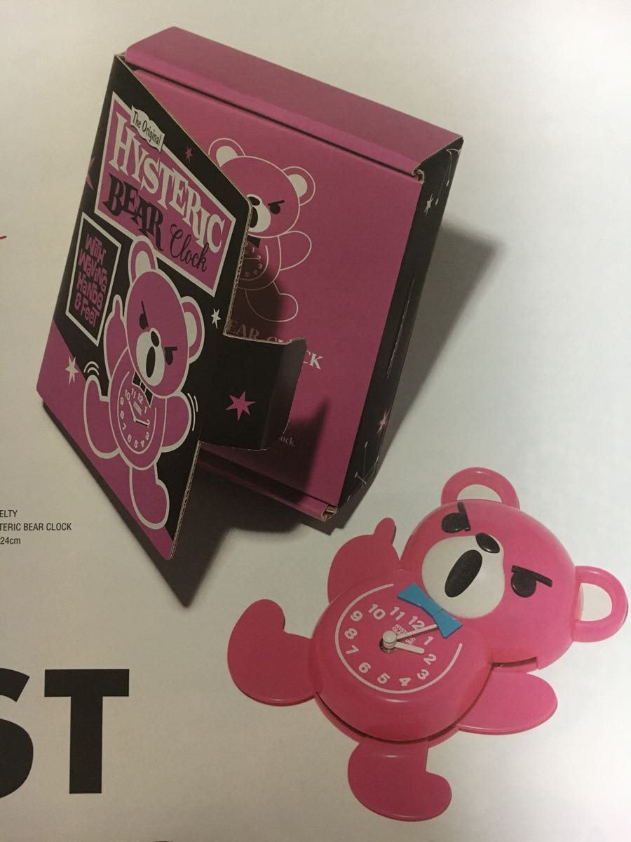 新品未使用★HYSTERICGLAMOUR★HYSTERIC BEAR Clock2017ノベルティ