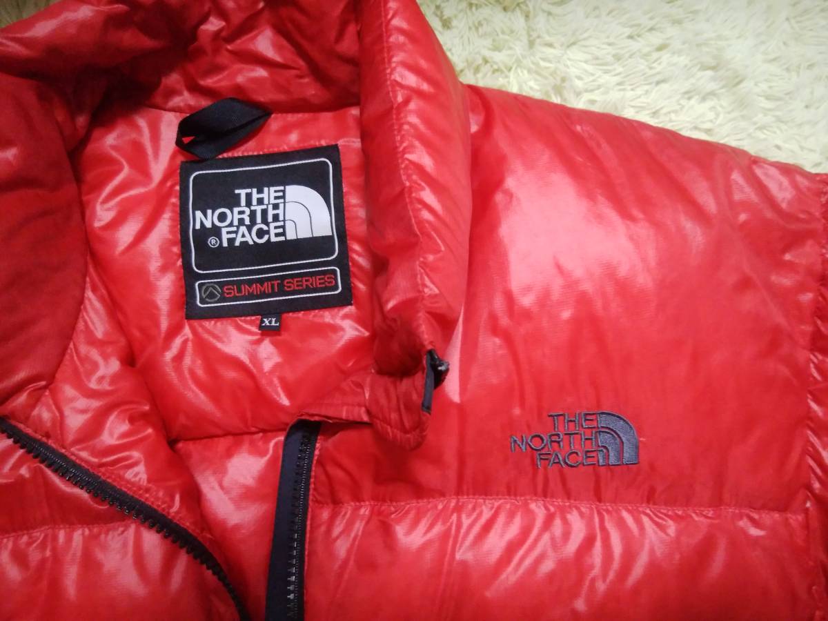 ★美品★ノースフェイス サミットシリーズ ダウンジャケット XL★赤