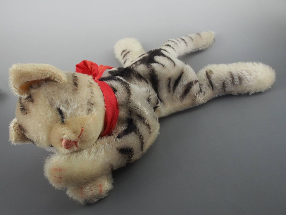 Steiff - シュタイフ★Floppy Kitty Cat★1969年製キティキャット/眠り猫 ☆シュタイフ☆Floppy Kitty Cat 28cm☆眠りネコのキティ/猫/ねこ