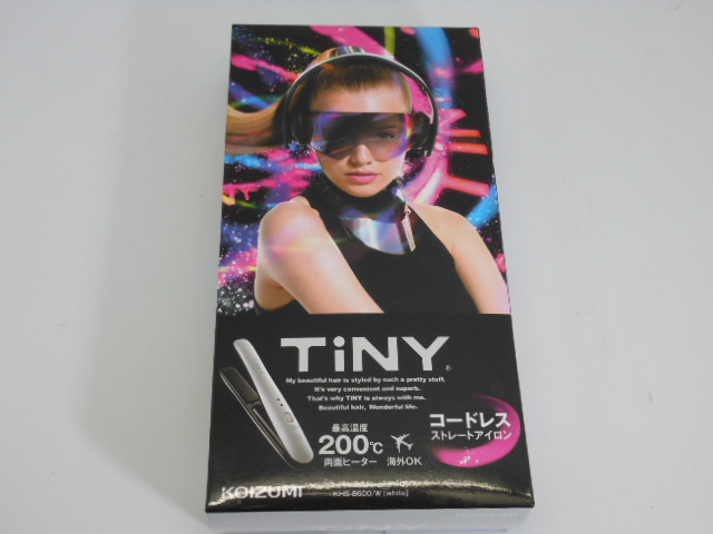 ◆コイズミ　TiNY　コードレスストレートアイロン　KHS-8600/W ◆②