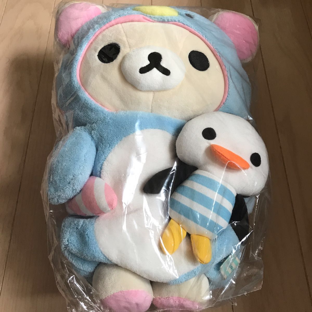 リラックマ コリラックマ くったり ぬいぐるみ M 大 しましま