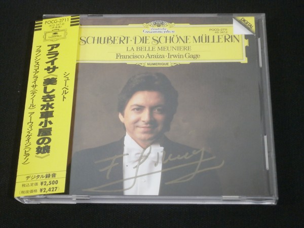 ★送料無料★サイン入り CD　フランシスコ・アライサ　シューベルト:歌曲集「美しき水車小屋の娘」　帯付