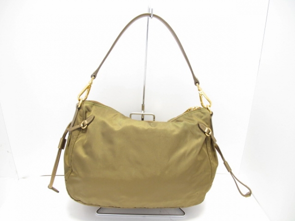 プラダ PRADA バッグ ショルダーバッグ ナイロン×レザー カーキ