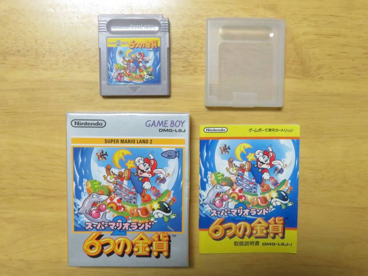 起動確認済み スーパーマリオランド2 6つの金貨 ゲームボーイソフト 箱説あり 送料164円～
