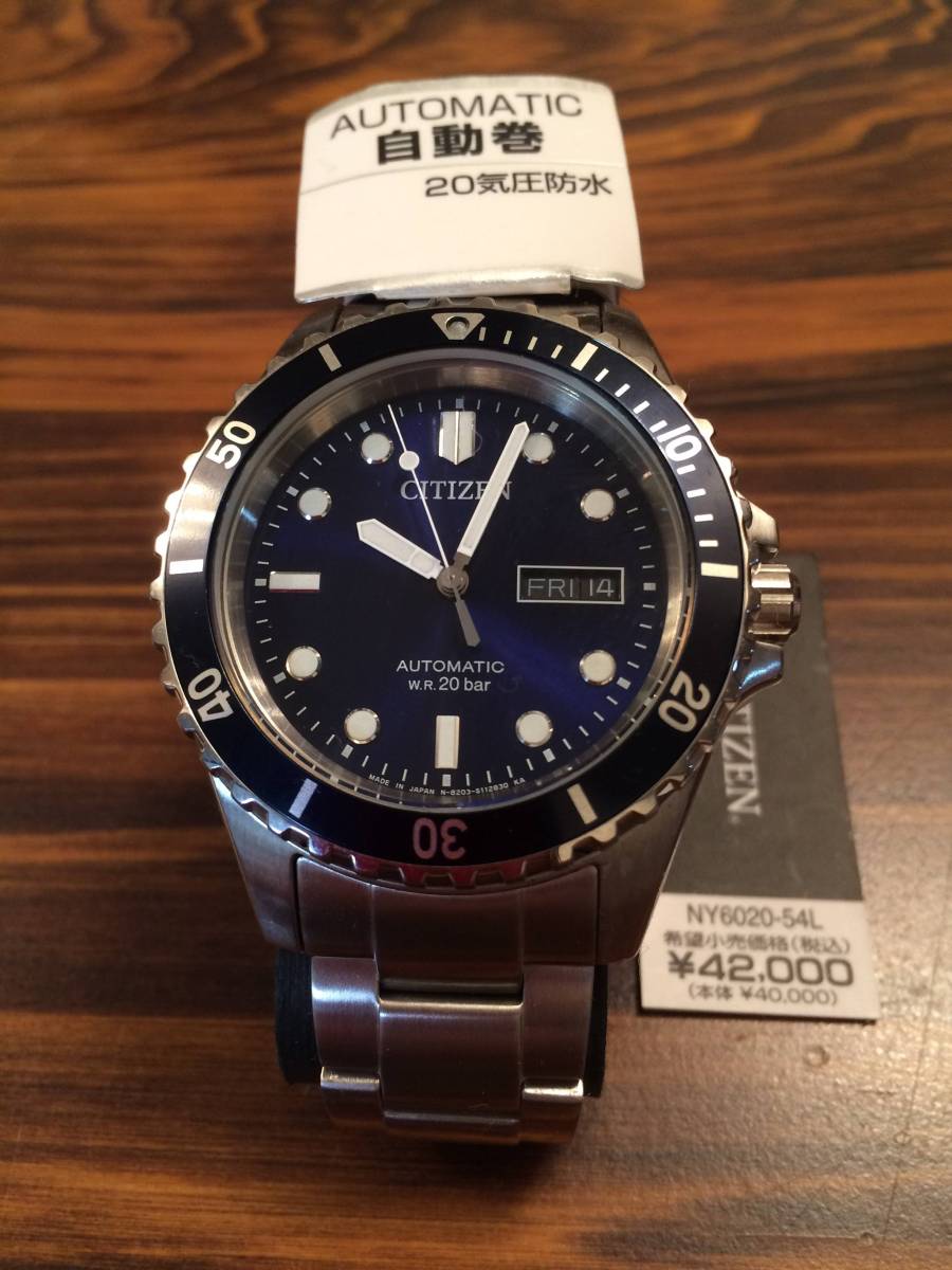 未使用品 シチズン CITIZEN 腕時計 NY6020-54L アクセサリー、時計 さ 