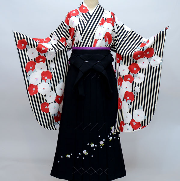 ジュニア用 袴セット 着物 袴色選択 144～150cm 新品 16021-03 | ME