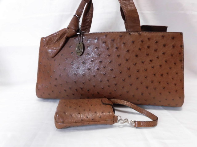 極美品【オーストリッチ】ハンドバッグ JRA ag6148 レア 美品 JRA 