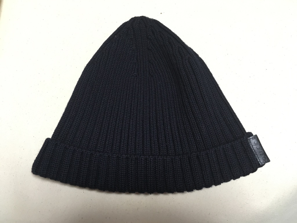 美中古!! GUCCI グッチ ネイビー Lサイズ ニットキャップ 正規店購入品 ニット帽