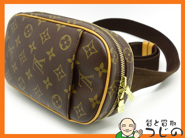 質屋 ◆送料無料◆ LOUIS VUITTON ポシェット ガンジュ M51870 ボディバッグ モノグラム ★美品★
