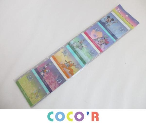 【新品 同梱可】 ディズニー TDR TDL 25周年 メモセット ミッキー ミニー グーフィー ドナルド 他