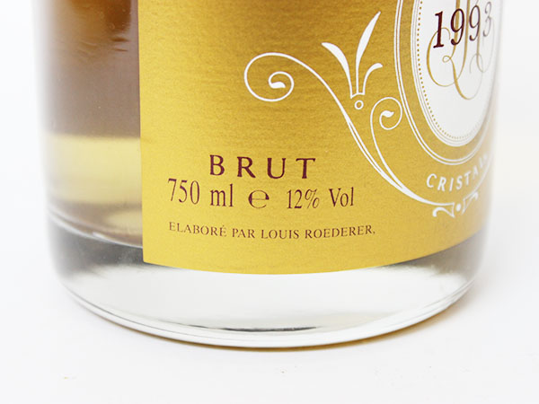 値下げ！ルイロデレール クリスタル1993 LOUIS ROEDERER CRISTAL 1993