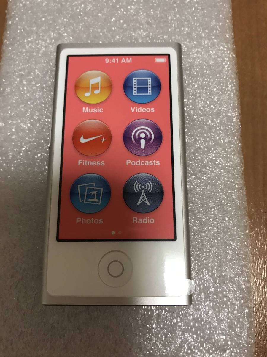 新品・イヤフォン付】ipod nano 第7世代 シルバー
