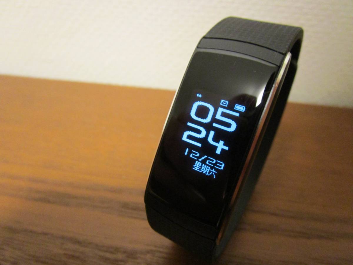 PMJ iWOWNfit i6 Pro 活動量計 スマートブレスレット 日本語対応 (PRO-BL)