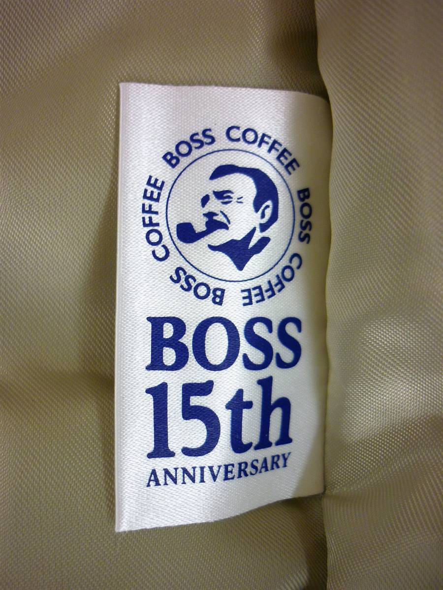 「BOSS」発売15周年感謝「歴代No.1ボスジャン当たる!」キャンペーン★歴代復刻ボスジャン★2001年秋:Lサイズ★当選品★中古美品★Ｘ-25 サントリーコーヒー「ＢＯＳＳ」発売３０周年「ザ・ボス 微糖 上向く