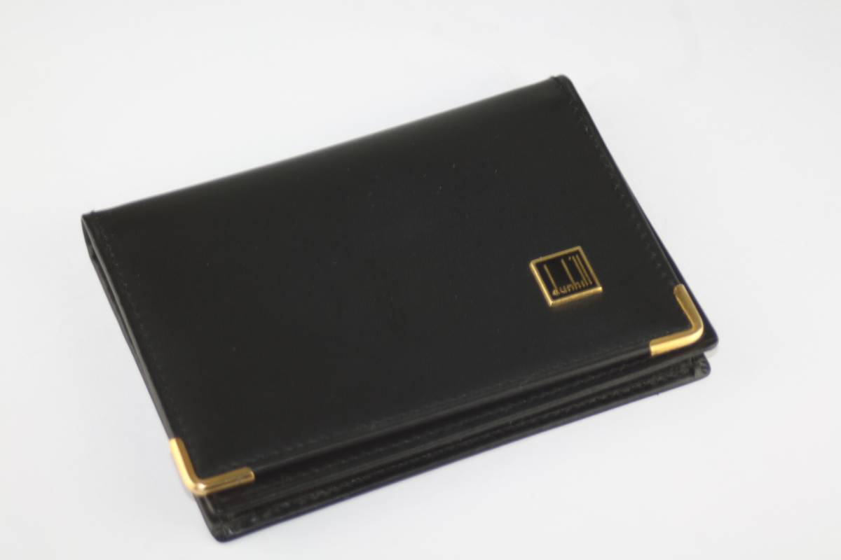 未使用品 ダンヒル レザー 名刺入れ カードケース 黒