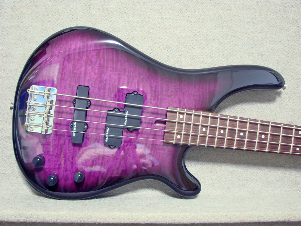 1990's Fernandes Japan FRB-40 PJ Revolver Bass (Purple