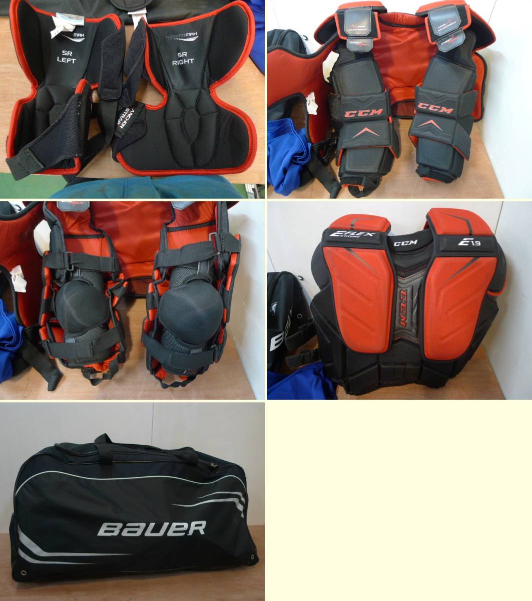 T3267 Bauer アイスホッケー スケート プロテクター パッド他 収納バッグ付き アイスホッケー 売買されたオークション情報 Yahooの商品情報をアーカイブ公開 オークファン Aucfan Com