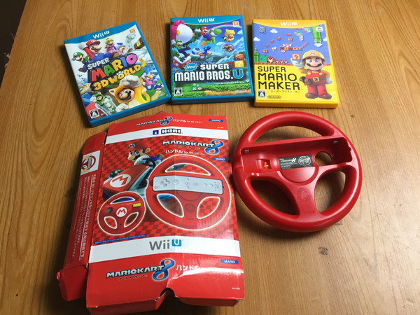 12-297 ＷiiUソフト　スーパーマリオメーカー・3Dワールド・ニュースーパーマリオブラザーズ・U・コントローラー1台