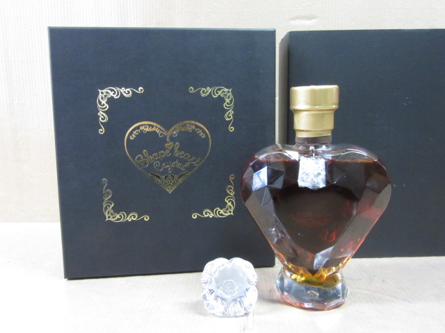 シェイプハートクリスタル Shape Heart Crystal ブランデー 替栓・箱付