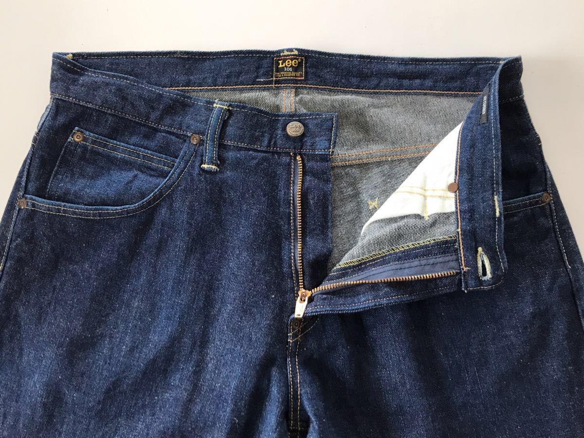 Lee 濃紺 日本製 101Z リー 0 デニム W34 デニムパンツ - USA製 極美品
