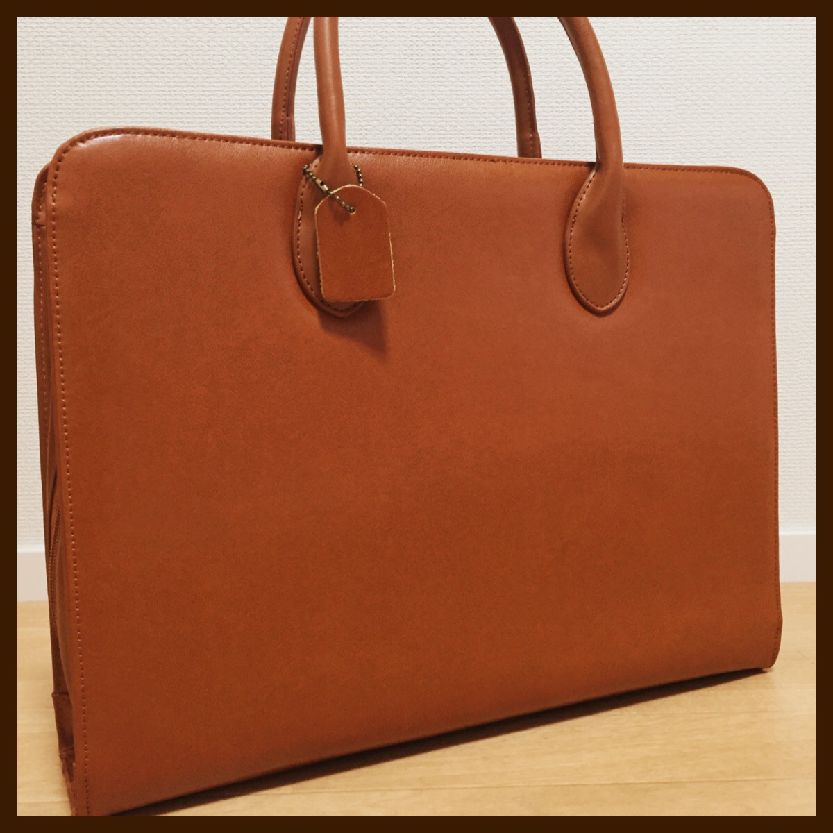 【モデルチェンジに伴い激安特価】イタリア老舗ZANOBETTI FEDERICO　【高級牛革】　イタリアン ビジネスバッグ　Light Brown