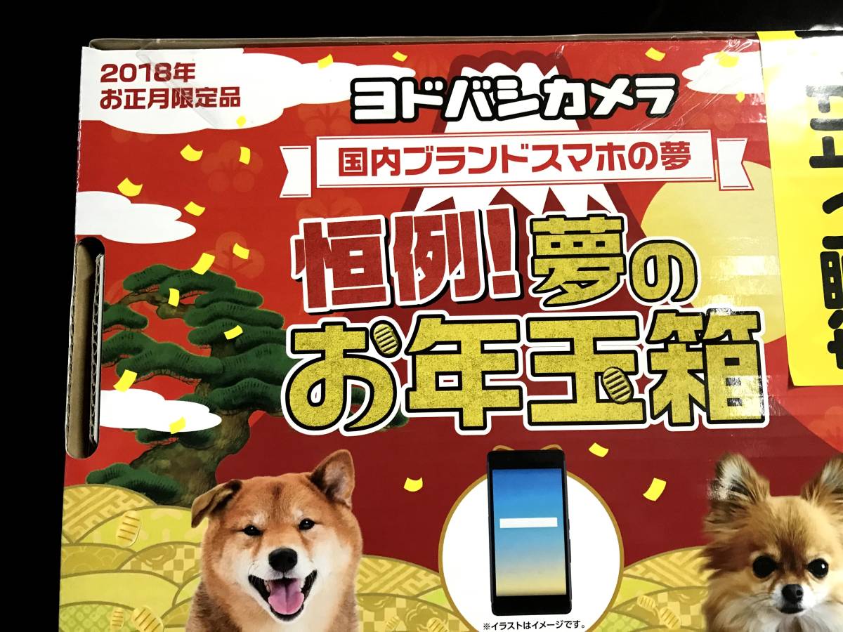 新品保証書付 ヨドバシカメラ 福袋 国内ブランドスマホの夢 arrows M03 黒 ブラック お年玉箱2018②_1