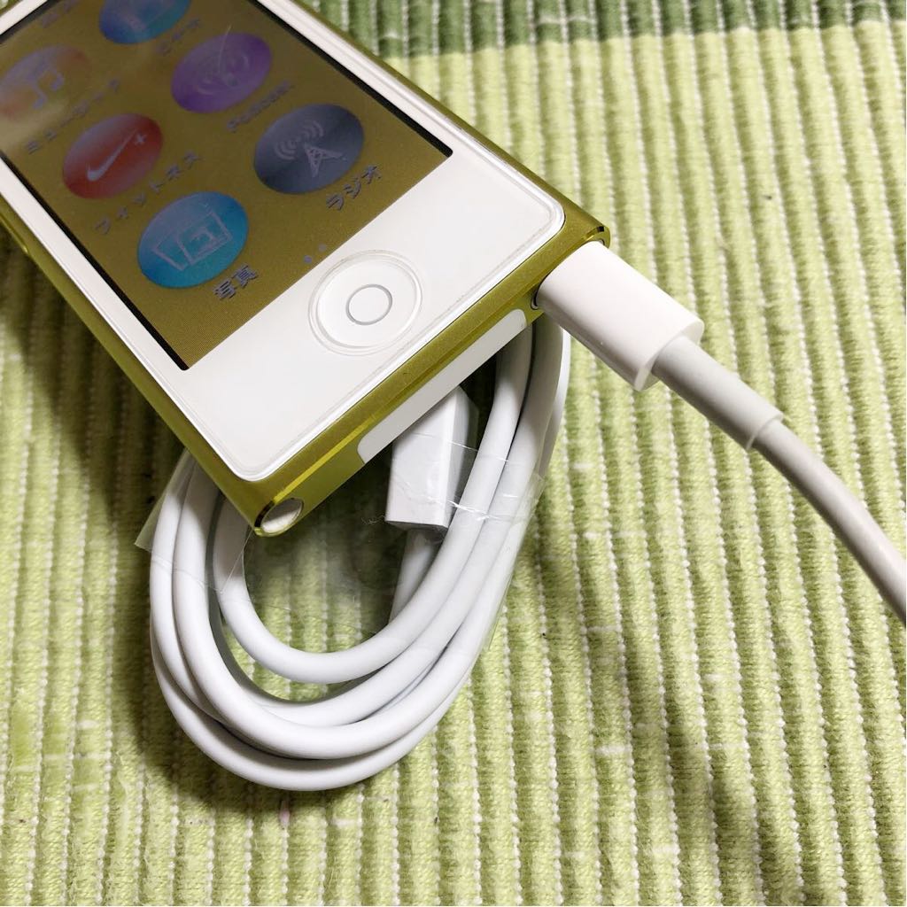 傷なし美品iPod nano 16GB イエロー第7世代 MD476J/A 送料無料 【公式