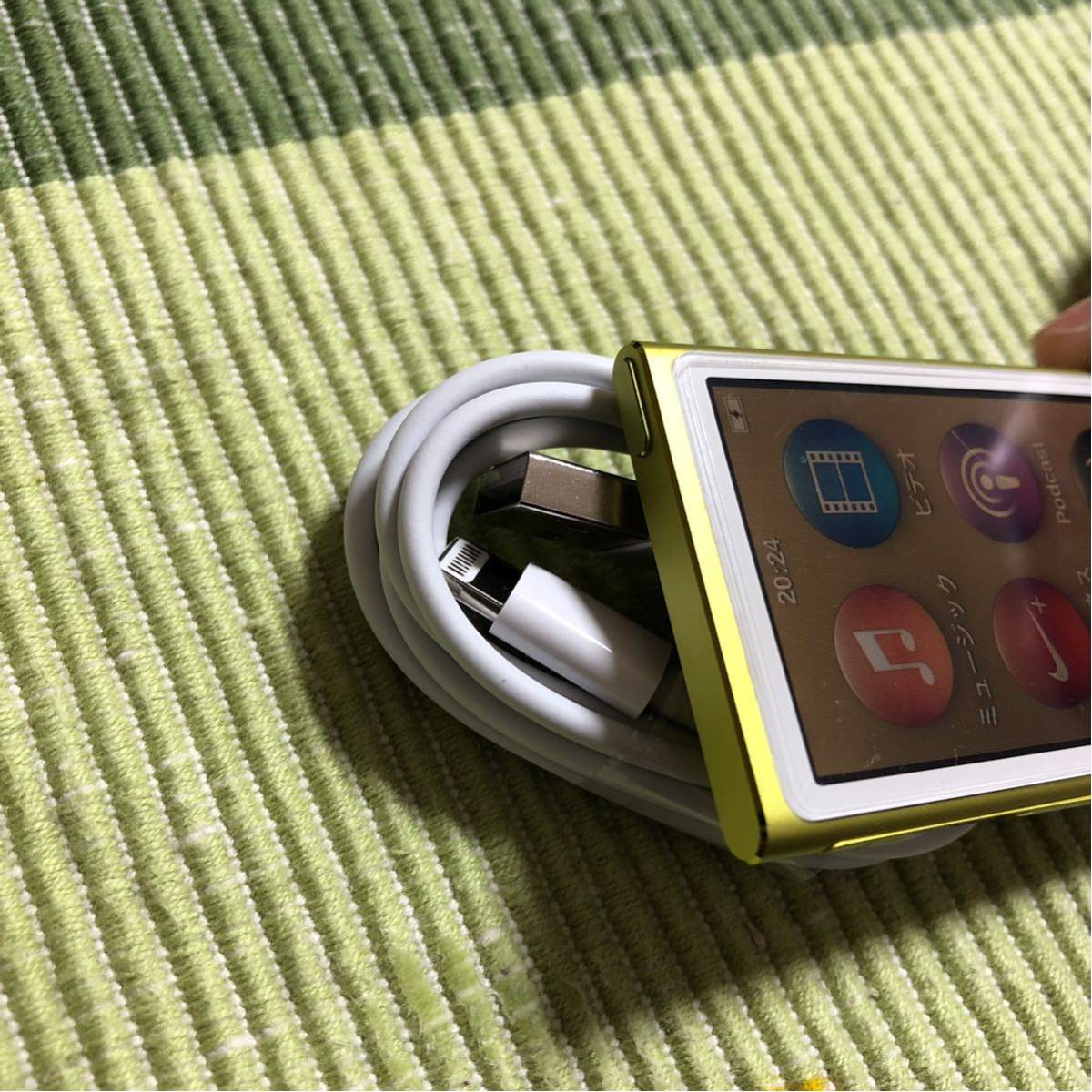傷なし美品iPod nano 16GB イエロー第7世代 MD476J/A 送料無料 【公式