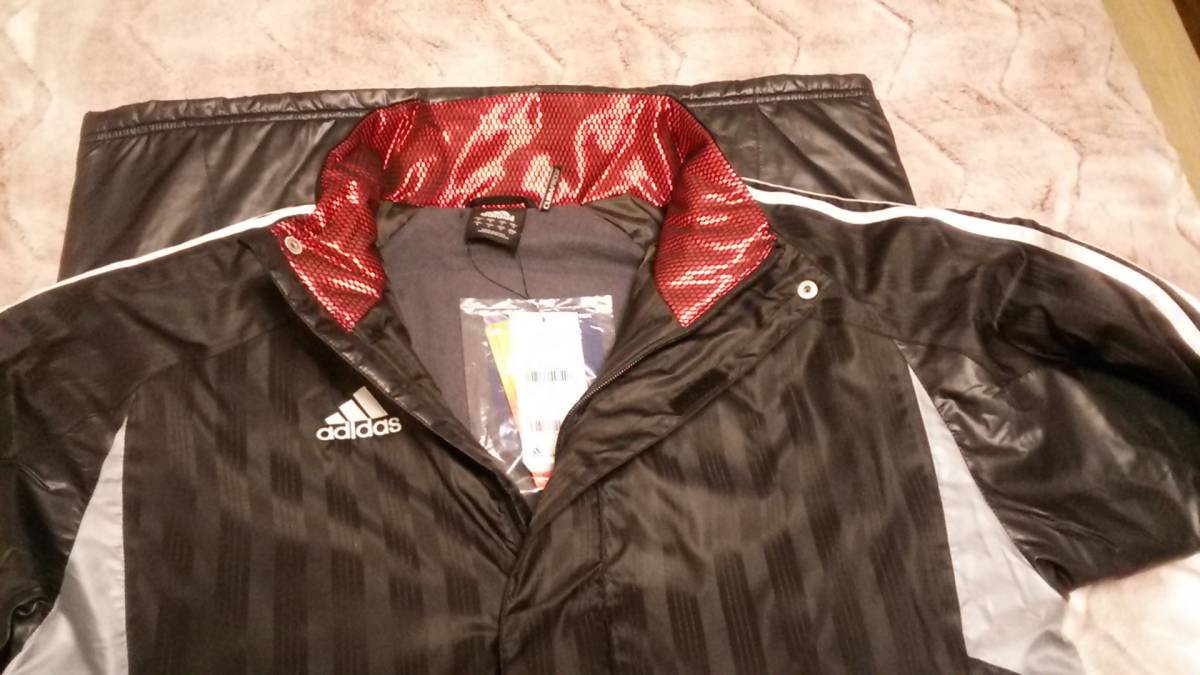 新品 未使用 アディダス　ロングベンチコートCLIMAPROOF サイズM