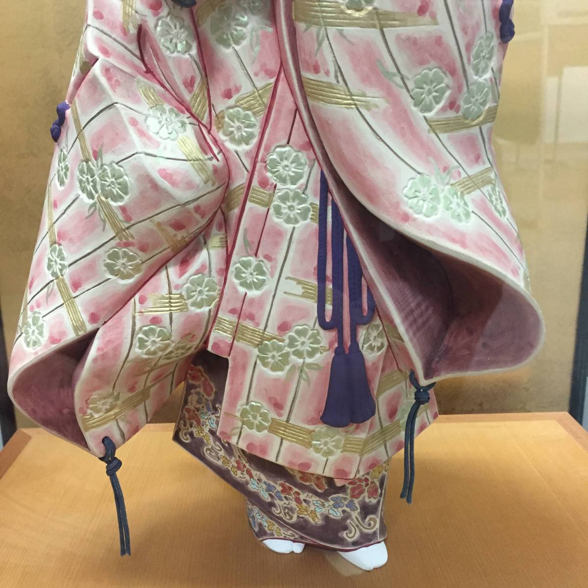 能 羽衣】日展作家 北岡秀雄 博多人形師 日本人形【ガラスケース付き
