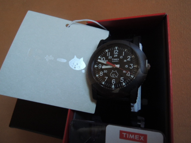 にゃー×TIMEX ブラック 猫 ネ・ネット 時計 CAMPER \u2013 TIMEX JAPAN 