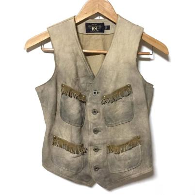 RRL ダブルアールエル ラルフローレン ディアスキン 鹿革 本革 レザー