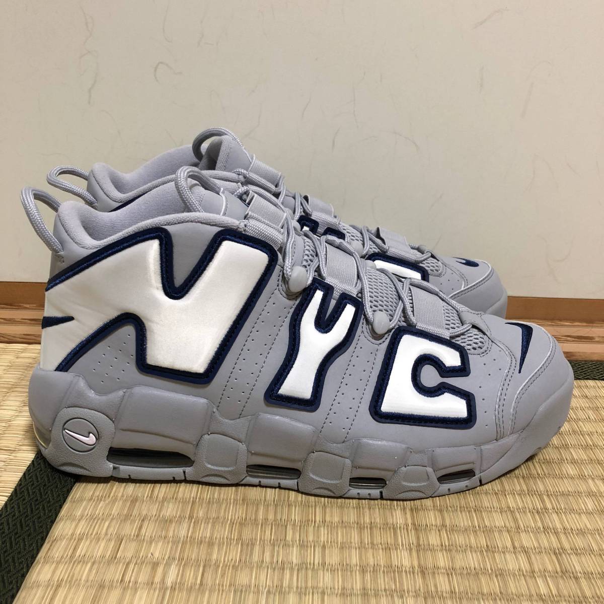 日本未発売：新品未使用：NIKE AIR MORE UPTEMPO CITY PACK NYC US12 