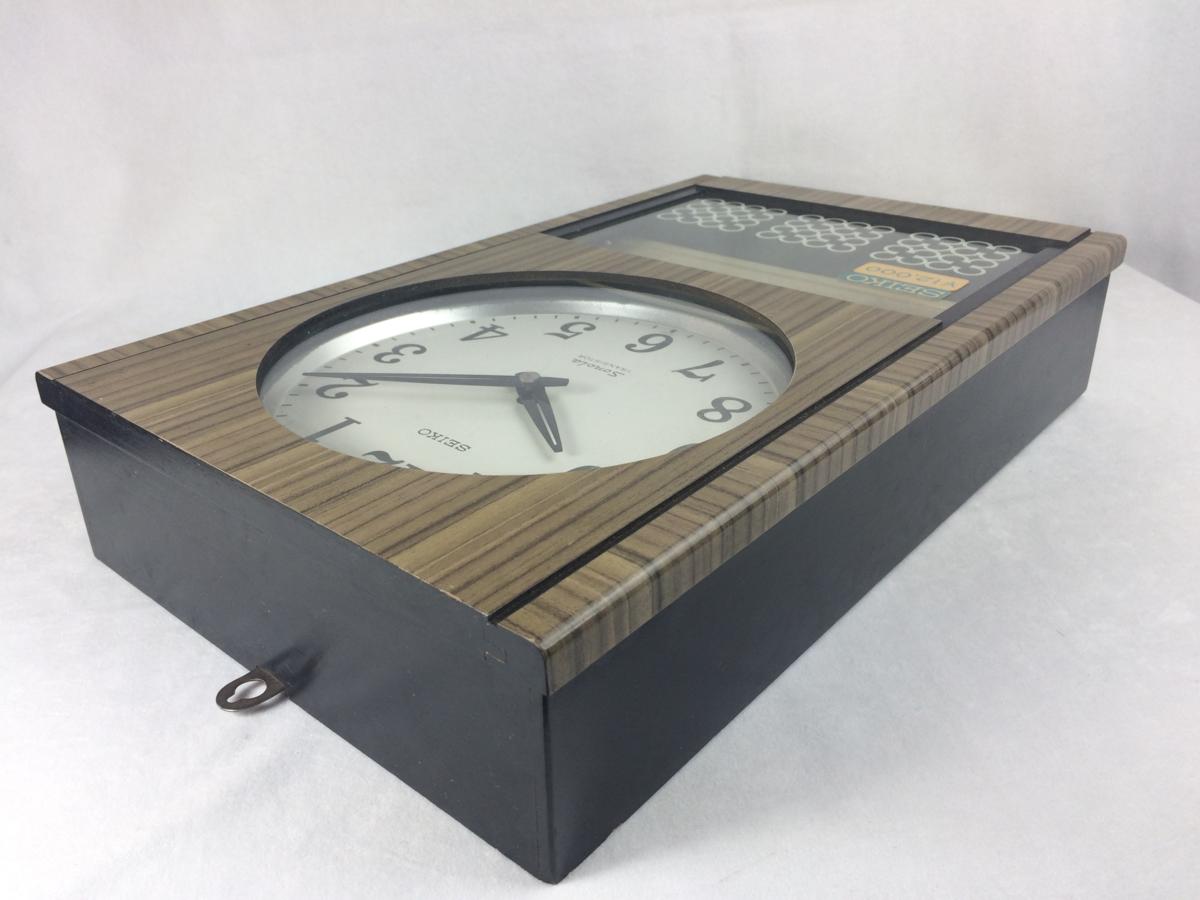 柱時計 振り子時計 セイコー ソノラ カレンダー時計 SEIKO sonola 電池
