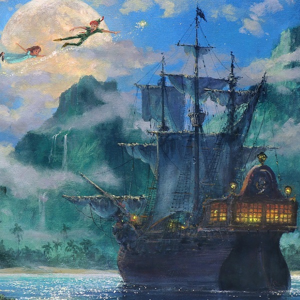 ディズニー ピーターパン 大型版画 ジェームス コールマン作 パイレーツコーブの月 海賊船 ムーンライズ オーバー パイレーツコーヴ 絵画 シルクスクリーン 売買されたオークション情報 Yahooの商品情報をアーカイブ公開 オークファン Aucfan Com