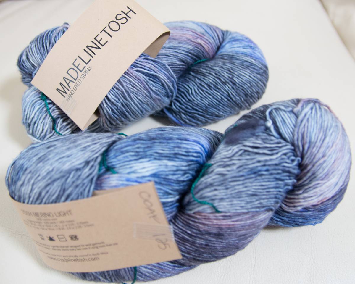 海外毛糸 海外中細糸 Madelinetosh Tosh Merino Light - ブルー 