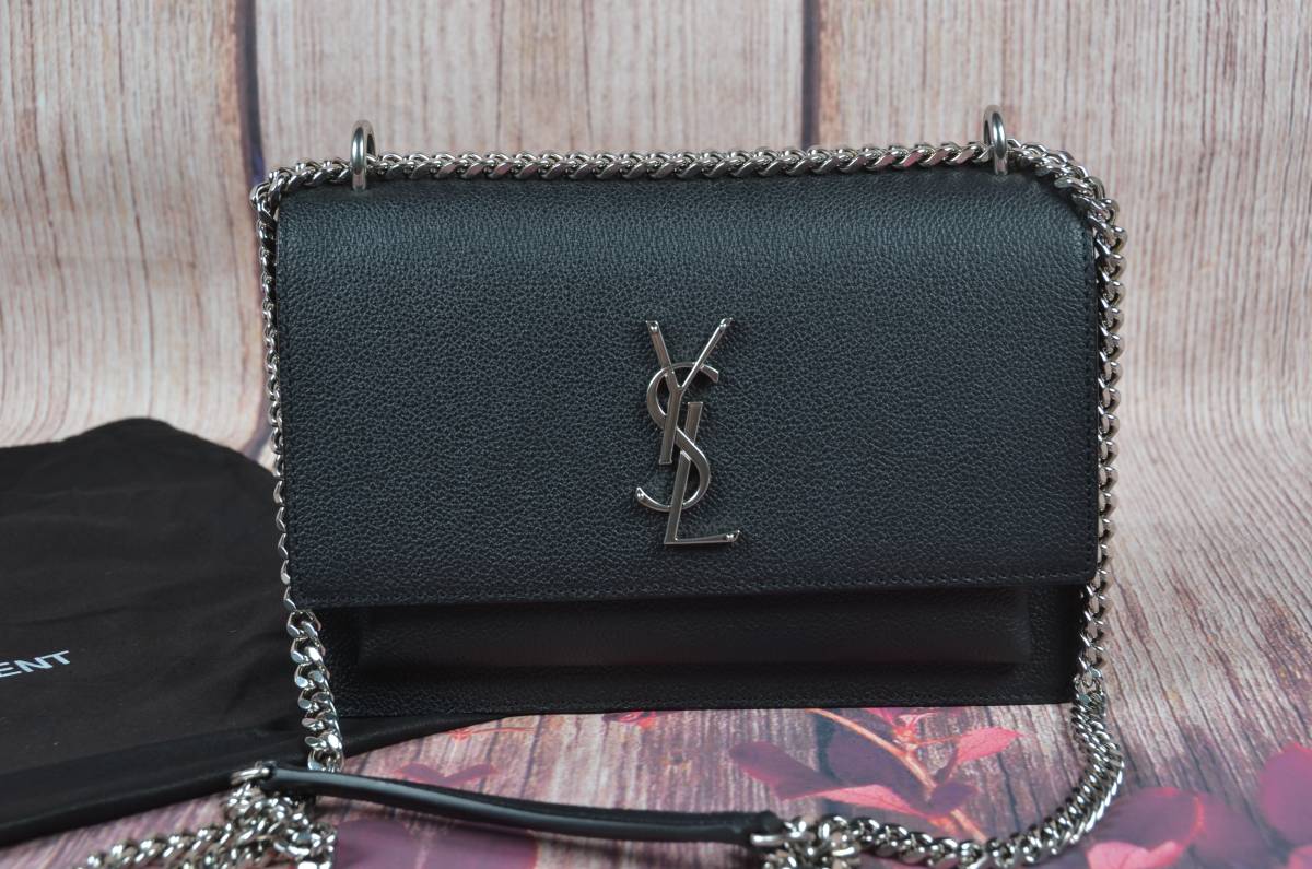 1円から！【SAINT LAURENT】イヴ・ サンローラン ショルダーバッグ 
