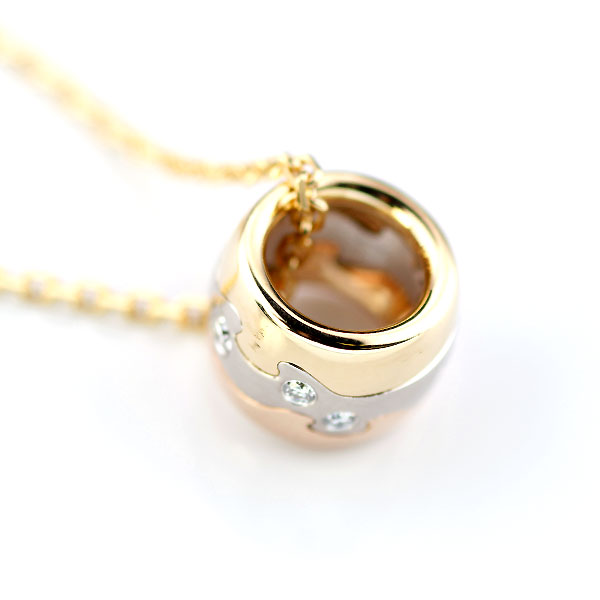 1円～ ジョージジェンセン K18 ダイヤモンド フュージョン ネックレス 