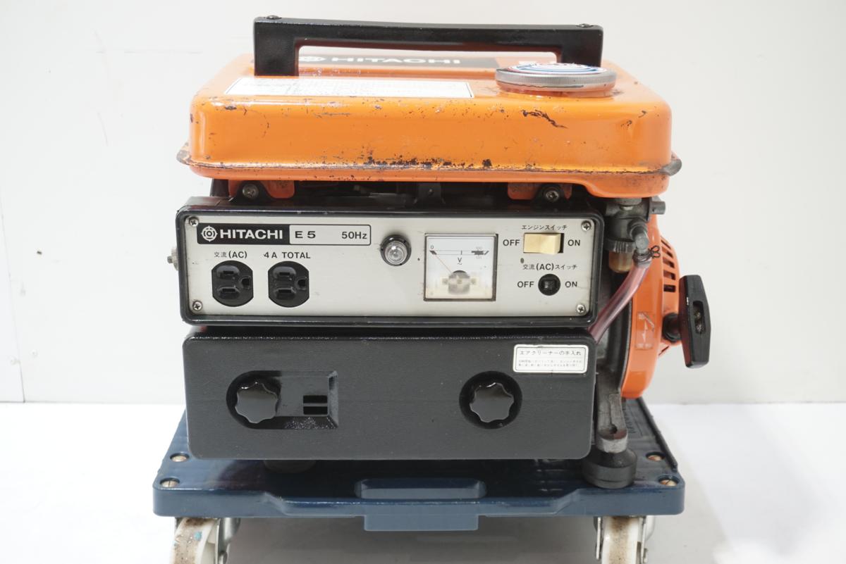 エンジン発電機 HITACHI 日立 Yahoo!オークション 100v E 0 動作 